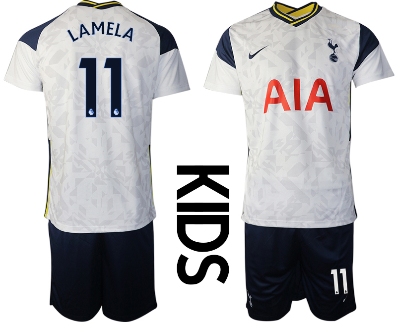 Youth 2020-2021 club Tottenham home white #11 Soccer Jerseys->tottenham jersey->Soccer Club Jersey